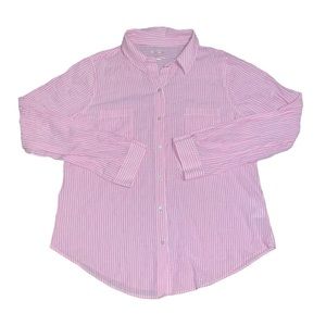Lilly Pulitzer Pink Striped Button Down Shirt